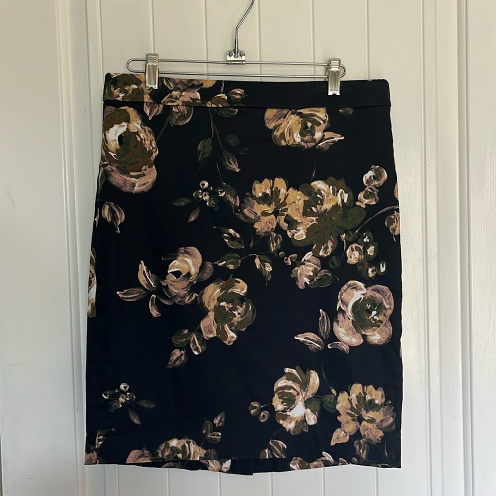 J. Crew Floral Pencil Skirt
